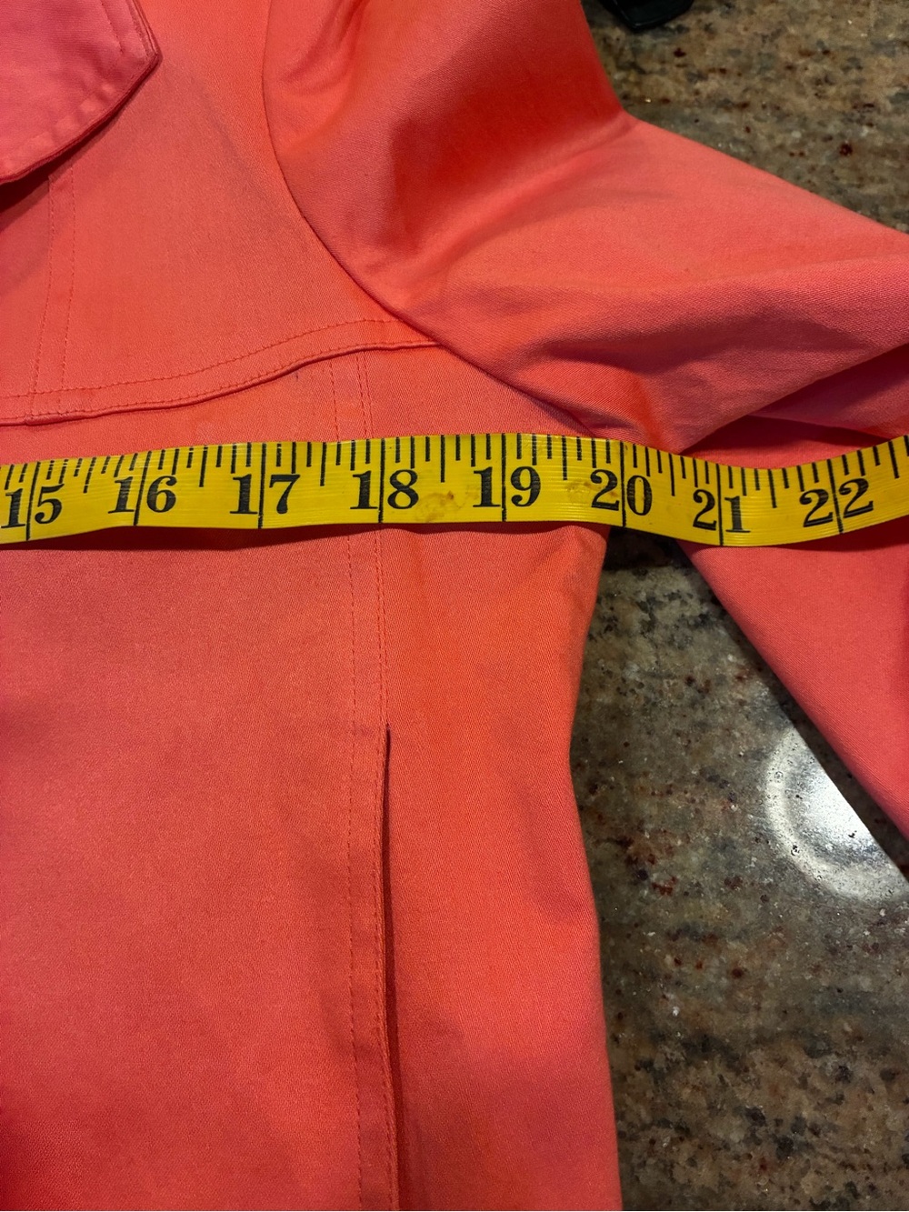 Patrick Christopher Petite Women's Orange Cotton Jacket, Size: PM - Picture 6 of 9